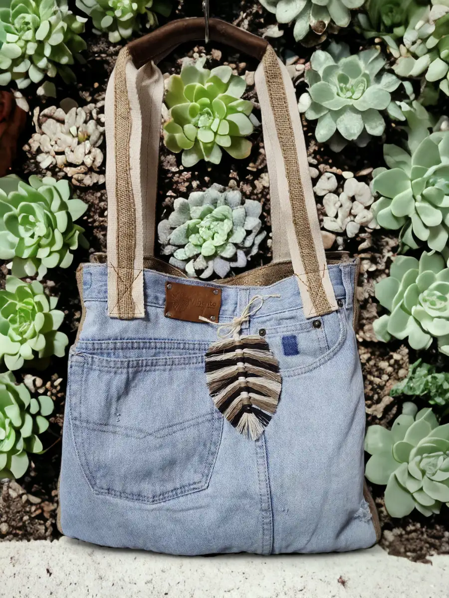 Bolso Denim Azul Cielo