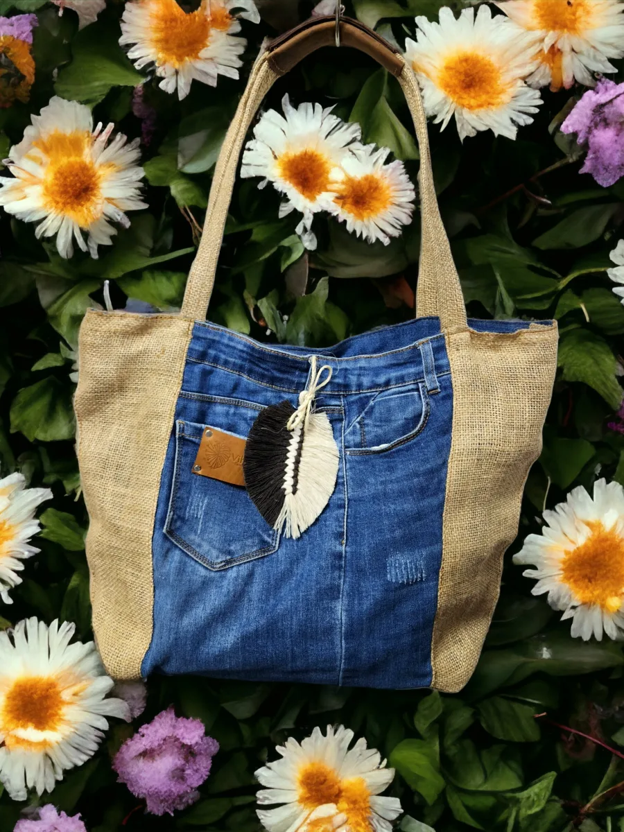 Bolso Tote Denim Pocket Rústico